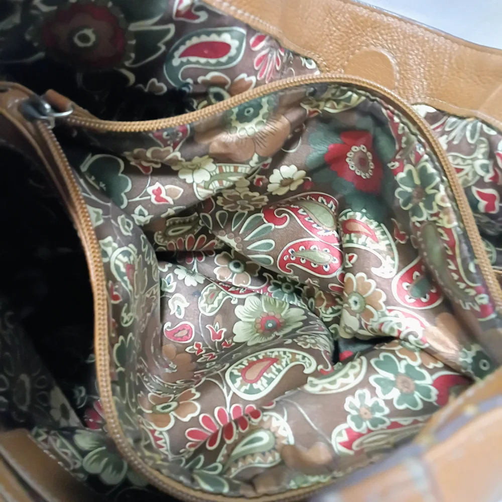 Tiganello Leather Hobo Bag With Beaded Ebellished Strap
